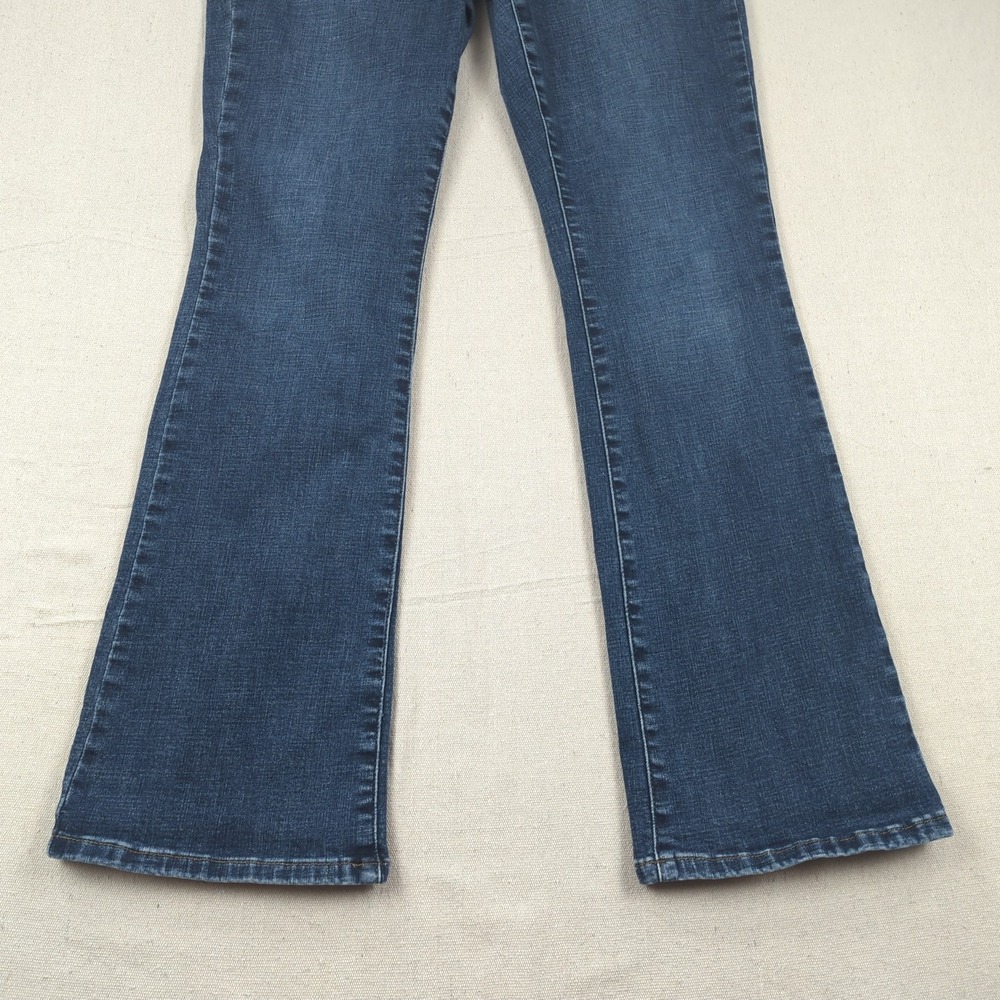 Pistola Jeans Womens 14W Blue High Rise Straight Dark Wash Stretch - Picture 3 of 15